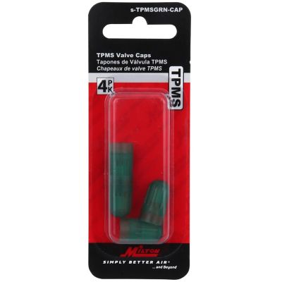 Image showing  Tire Stem Valve Cap, TPMS Valve Caps Green, 4 Pieces