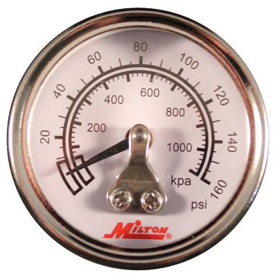 Milton Mini High Pressure Gauge, 1/8 in. NPT