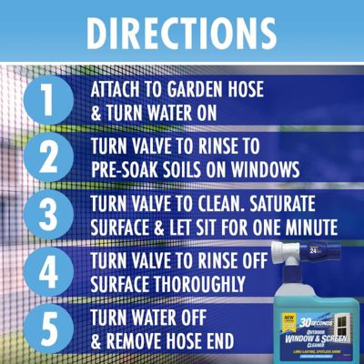 Image showing  64 oz. Outdoor Window/Screen Cleaner with Hose End Sprayer