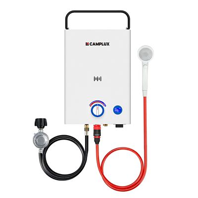 Camplux CAMPLUX 2.64 GPM 68,000 BTU Outdoor Portable Propane Tankless Water Heater with LED Display