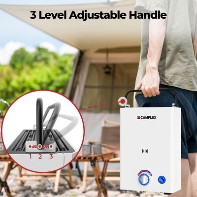 Image showing 5 th Camplux CAMPLUX 2.64 GPM 68,000 BTU Outdoor Portable Propane Tankless Water Heater with LED Display