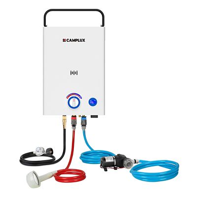 Camplux CAMPLUX 2.64 GPM 68,000 BTU Outdoor Propane Tankless Water Heater with 3.3 GPM Water Pump Set