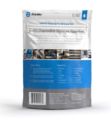 Image showing  Moisture Absorbing Pouches, 16 oz. Disposable Dehumidifier, E-150