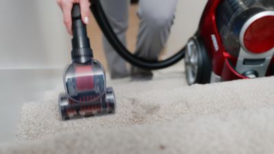 Image showing  Vortex Red Bagless HEPA Canister Vacuum