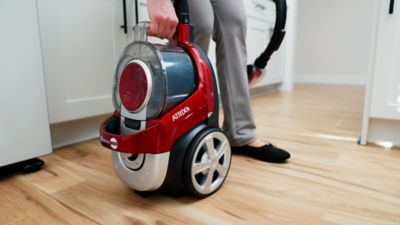 Image showing 5 th Atrix Vortex Red Bagless HEPA Canister Vacuum
