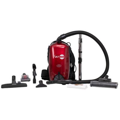 Image showing  Jet Red HEPA Backpack Vacuum