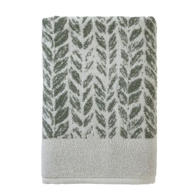 SKL Home Distressed Leaves Bath Towel