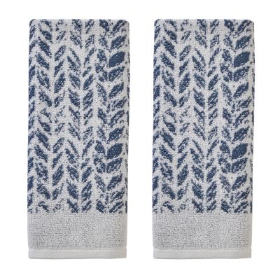 SKL Home Distressed Leaves 2 pc. Hand Towel