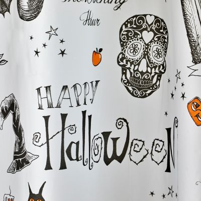 Image showing  Happy Halloween Peva Shower Crtn & Hook