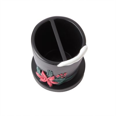 Image showing  Rustic Plaid Snowman Toothbrush Holder