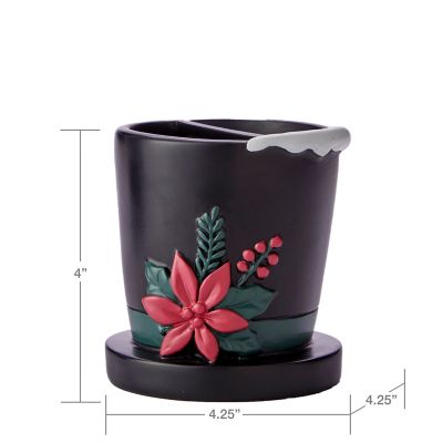 Image showing  Rustic Plaid Snowman Toothbrush Holder