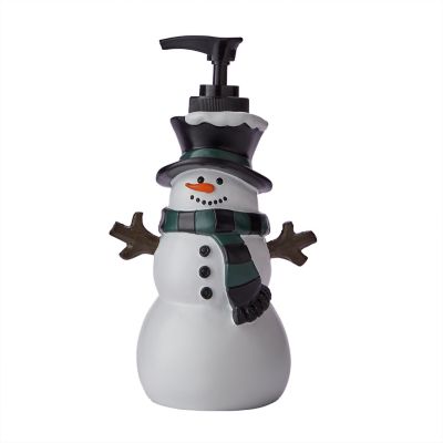 SKL Home Rustic Plaid Snowman Lotion/Soap Dspnr