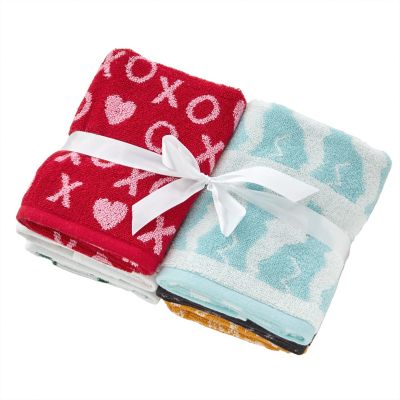 Image showing  6 pc. Holidays Jacquard Hand Towel Set