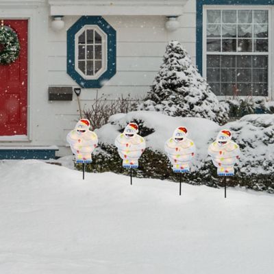 Image showing Rudolph PreLit PVC 4 pc. Bumble Pathway Markers