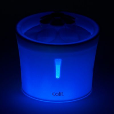 Image showing  Flower Pet Fountain with LED Nighlight