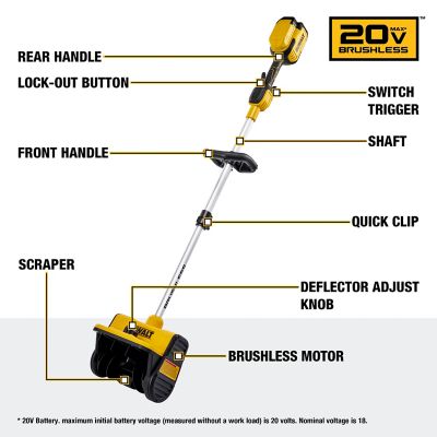 Image showing  20V Cordless Electric Snow Shovel (Tool Only)