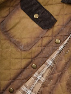 Image showing  Laredo Quilted Suede Jacket with Corduroy Details