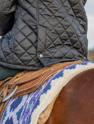 Image showing  Dryden Quilted Puffer Jacket with Leather Trim