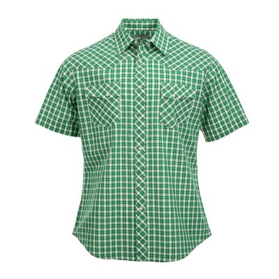 Image showing 0 th Wrangler Wrancher Short Sleeve Plaid Shirt