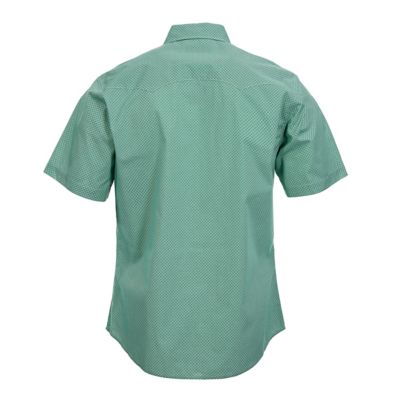 Image showing  Men's Wrancher Print Short-Sleeve Button-Down Shirt, Front and Back Yokes