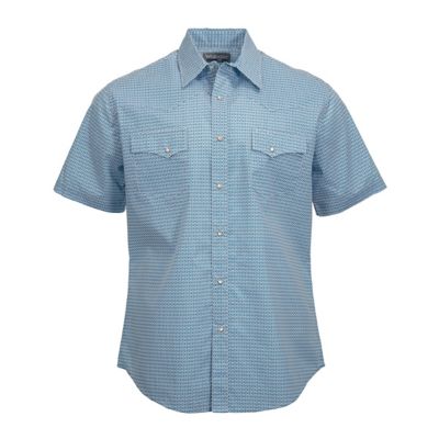 Wrangler Men's Wrancher Print Short-Sleeve Button-Down Shirt