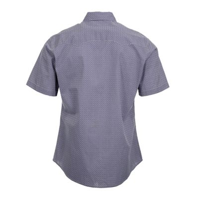 Image showing 1 th Wrangler Men's Wrancher Print Short-Sleeve Button-Down Shirt, Front and Back Yokes