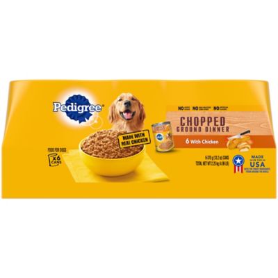 pedigree senior dog food tins