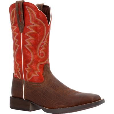 Durango Saddlebrook Mens Crimson Square Toe Western Boot