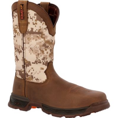 Durango Ranger XP Mens Brown Digital Camo Square Steel Toe Western Boot