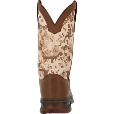 Image showing  Ranger XP Mens Brown Digital Camo Square Steel Toe Western Boot