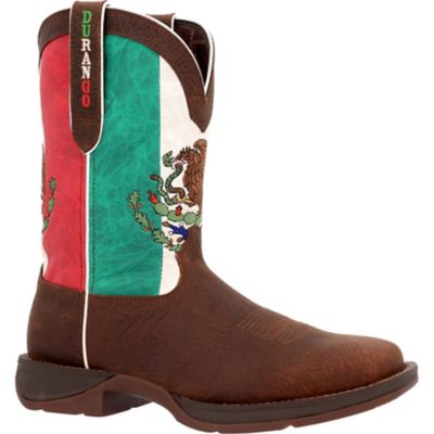 Durango Rebel Work Mens Mexico Flag Square Steel Toe Western Boot