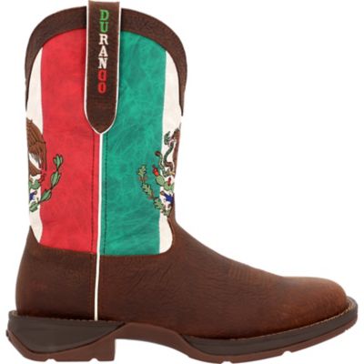 Image showing 5 th Durango Men's Rebel Mexico Flag Square Toe Western Boot