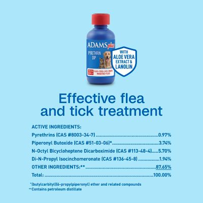 Image showing 5 th Adams Plus Pyrethrin Dip, 4 oz.