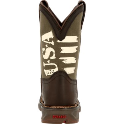 Image showing  Lil' Durango Youth Army Green Rebel Pro Boot
