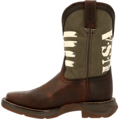Image showing  Lil' Durango Youth Army Green Rebel Pro Boot