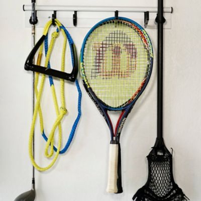 Image showing 6 th Hang It Simple Wall Mounted Universal Storage Hanger - Adjustable, Durable, Versatile 18 in. Black