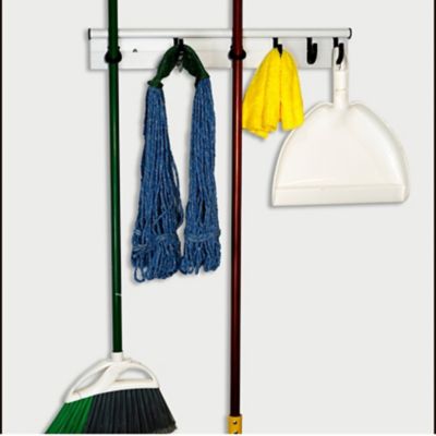 Image showing 5 th Hang It Simple Wall Mounted Universal Storage Hanger - Adjustable, Durable, Versatile 18 in. White