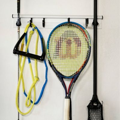 Image showing 6 th Hang It Simple Wall Mounted Universal Storage Hanger - Adjustable, Durable, Versatile 18 in. White