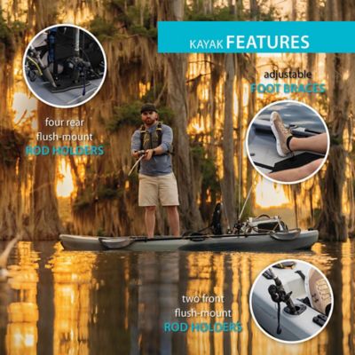 Image showing 6 th Lifetime Manta Angler 100 Fishing Kayak
