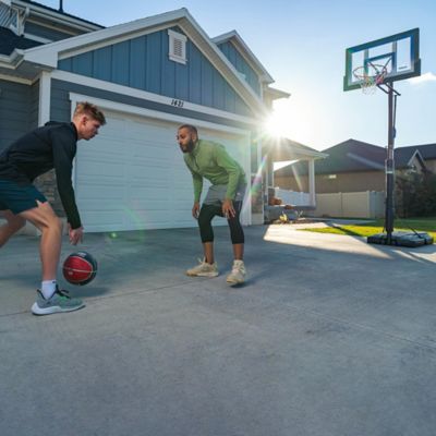 Image showing 7 th Lifetime Soft Grip PVMNT Premium Outdoor Basketball, 29.5 in., Red