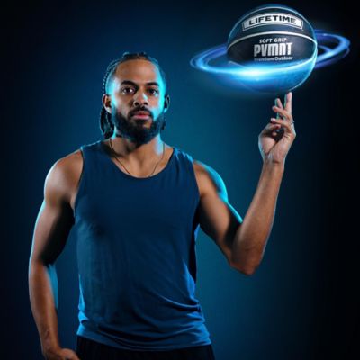 Image showing  Soft Grip PVMNT Premium Outdoor Basketball, 29.5 in., Blue