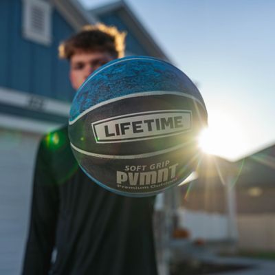 Image showing 5 th Lifetime Soft Grip PVMNT Premium Outdoor Basketball, 29.5 in., Blue