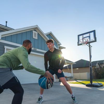 Image showing 6 th Lifetime Soft Grip PVMNT Premium Outdoor Basketball, 29.5 in., Blue