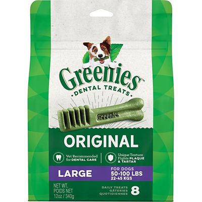 Greenies Original Large Natural Dental Care Dog Treats, 8 ct.