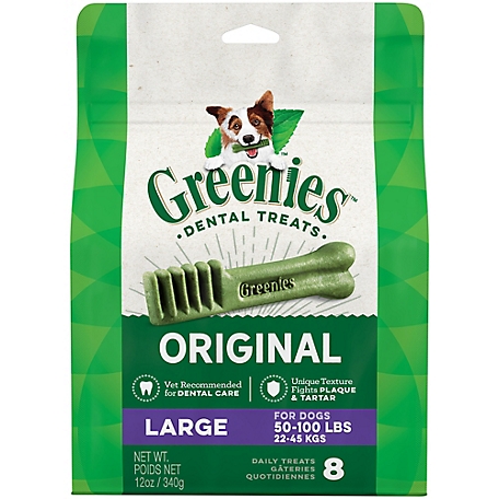 Greenies Original Large Natural Dental Care Dog Treats, 8 ct.