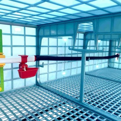 Image showing 6 th Hatching Time Comfortplast Grow Out Pen, 5 Layer H 9.5 in., 3 Section Per Layer