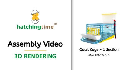 Image showing  Comfortplast Jumbo Quail Cage, 1 Section