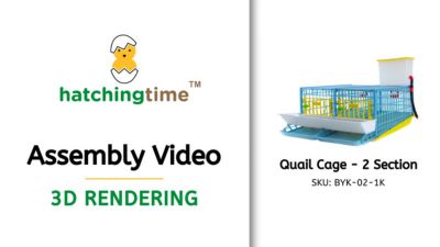 Image showing  Comfortplast Jumbo Quail Cage, 2 Section