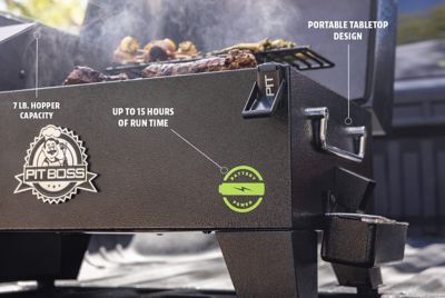 Image showing  Portable Battery Powered Wood Pellet Grill