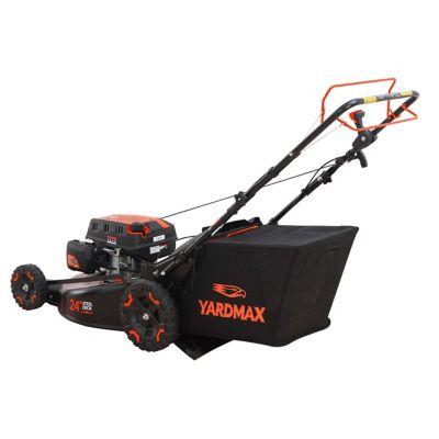 Image showing  24 in. 201 cc SELECT PACE 6 Speed CVT High Wheel RWD 3-in-1 Gas Walk Behind Self-Propelled Lawn Mower, YG4760